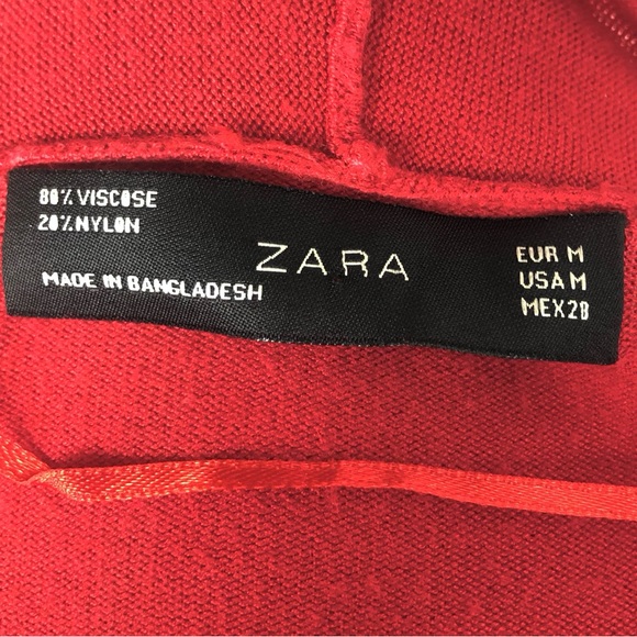 Zara red open cardigan - Picture 6 of 6